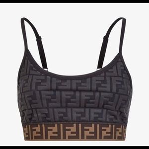 (NEW WITH TAGS) FENDI LOGO SPORTS BRA